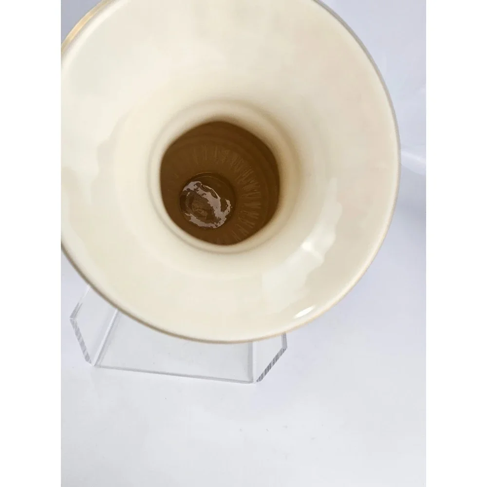 Lenox Athenian Collection Ivory Porcelain Vase 24K Gold‎ Trim Embossed USA